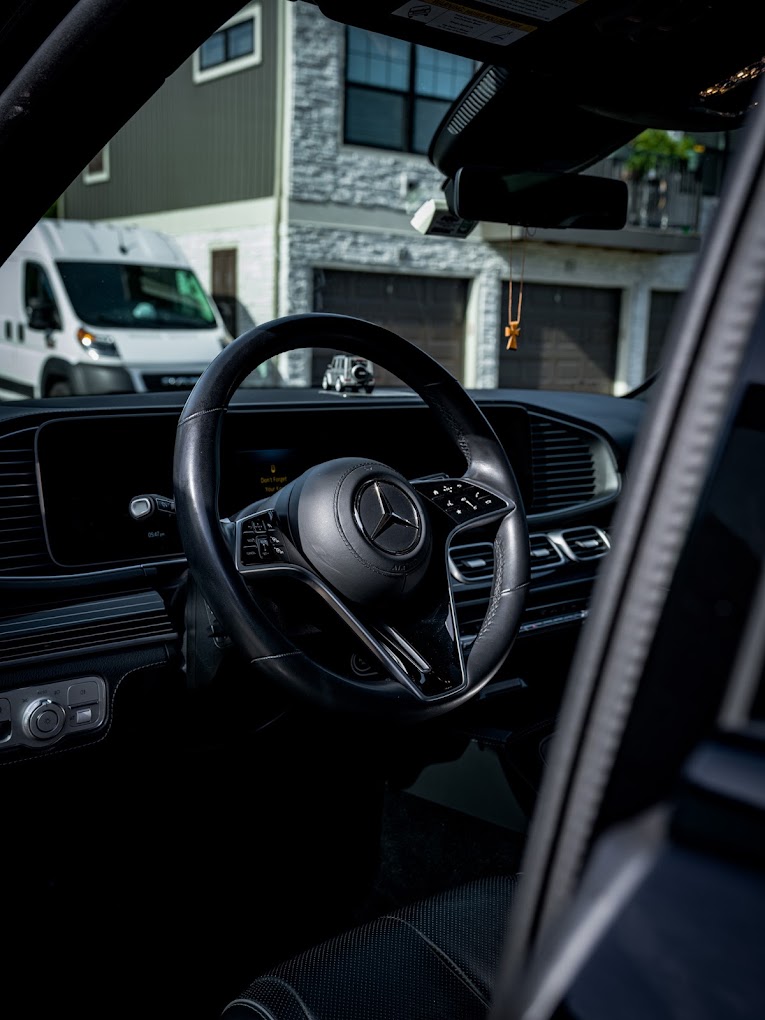 Mercedes-Benz interior after a mobile interior detail